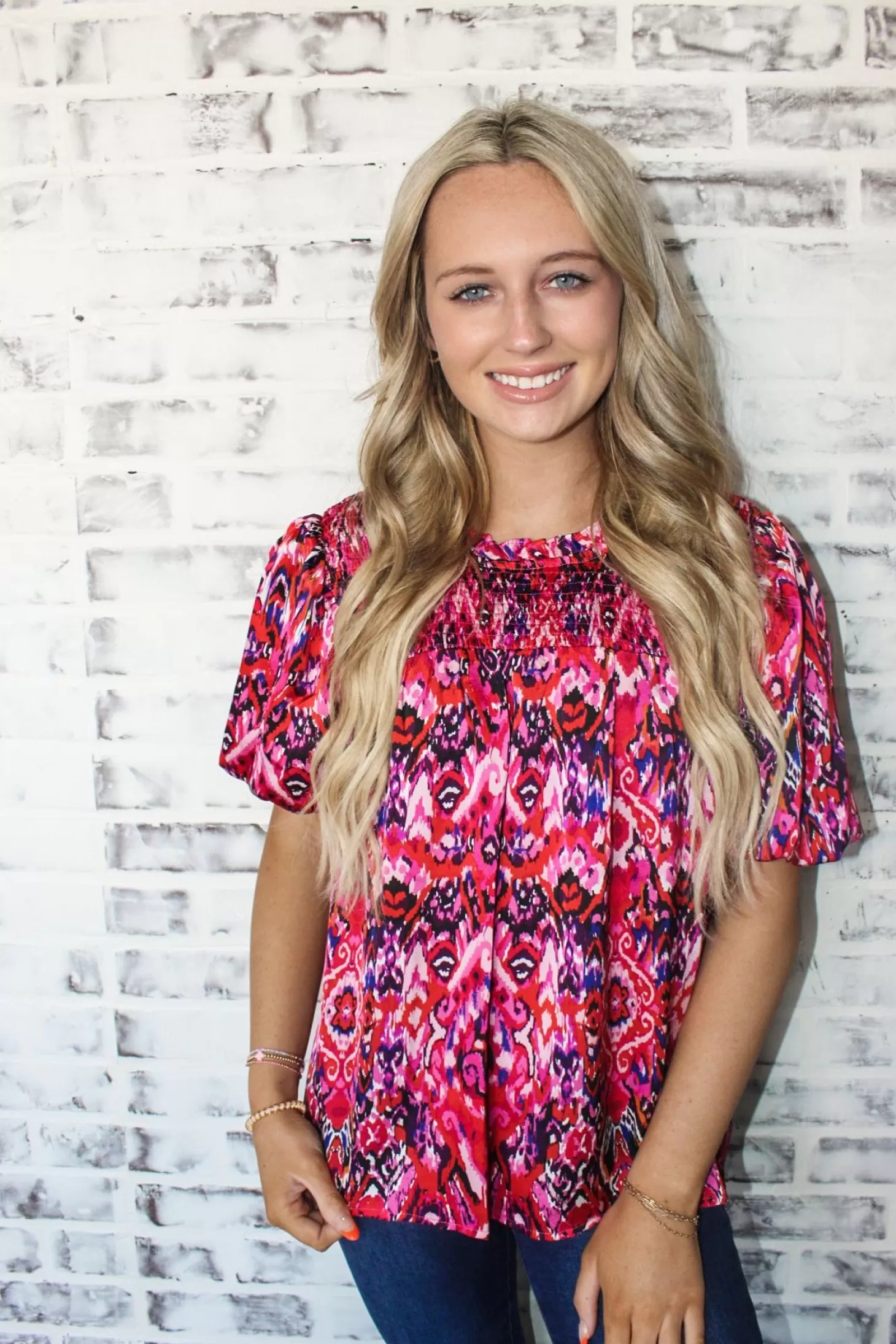 Allie Lynn's Boutique Printed Tops<Bringing Colors To Fall Top
