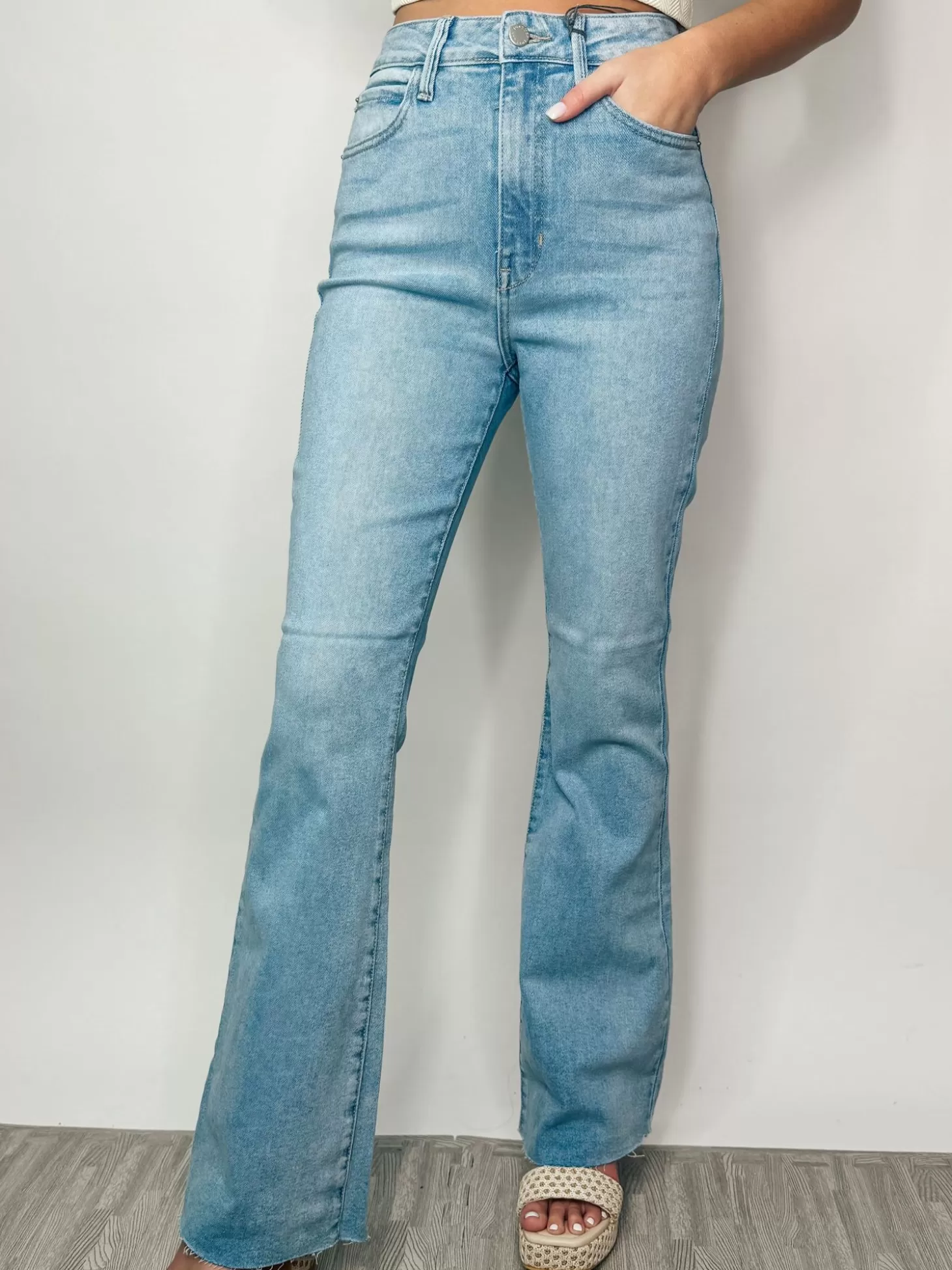 Allie Lynn's Boutique Pants<Hr Vintage Skinny Flare "Light Denim"