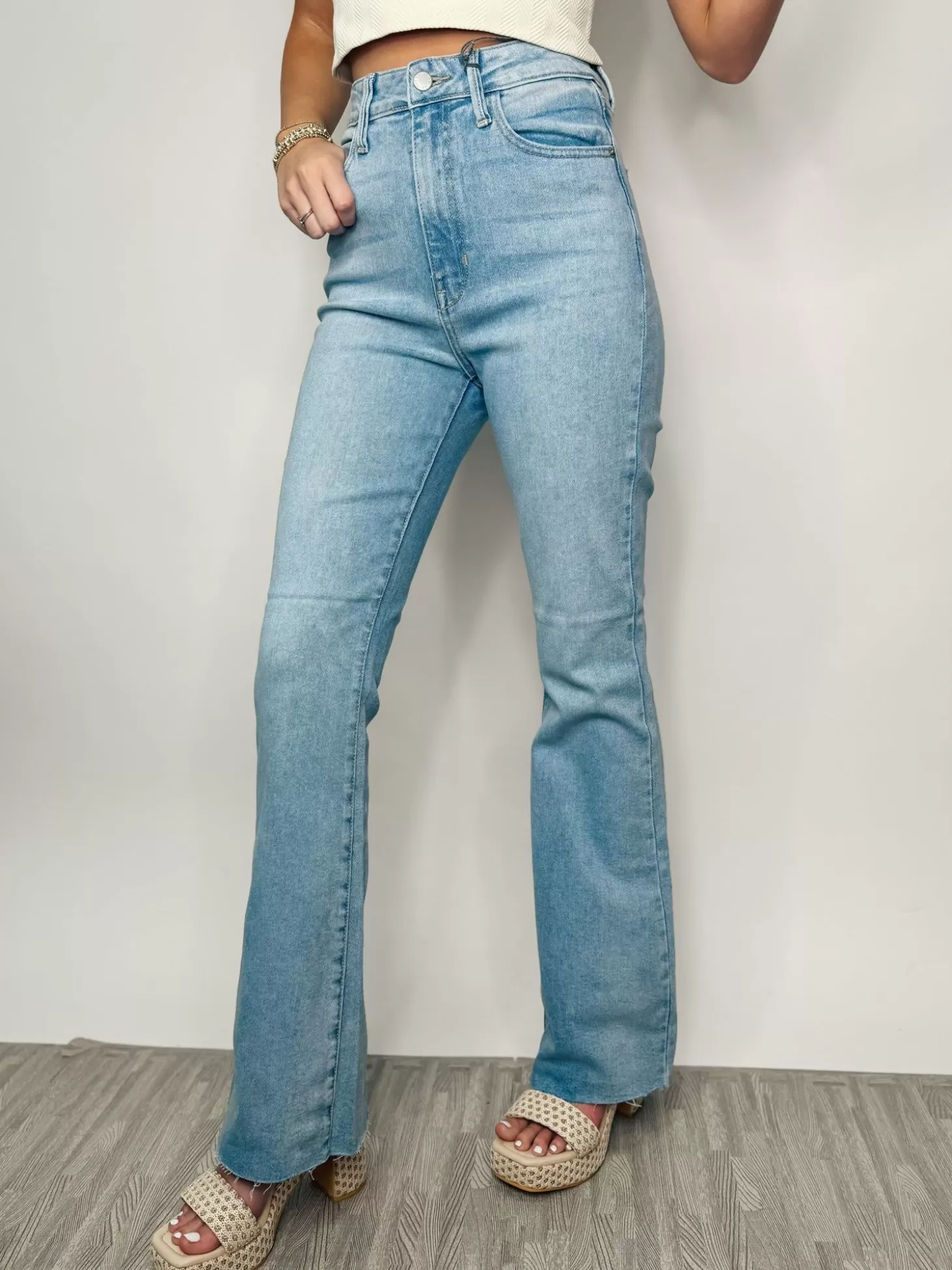 Allie Lynn's Boutique Pants<Hr Vintage Skinny Flare "Light Denim"